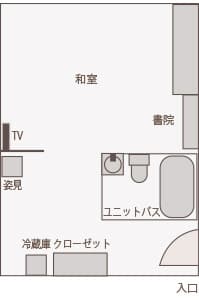 和室8畳間取り図