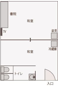 和室18畳間取り図